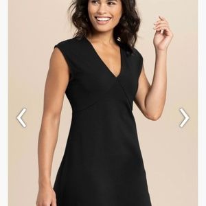 Peach Loreto Dress in Navy